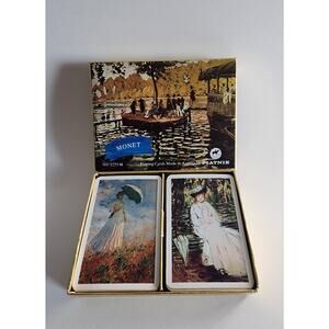Vintage Piatnik Double Deck Playing Cards No. 2255 Monet Made in Austria-Full